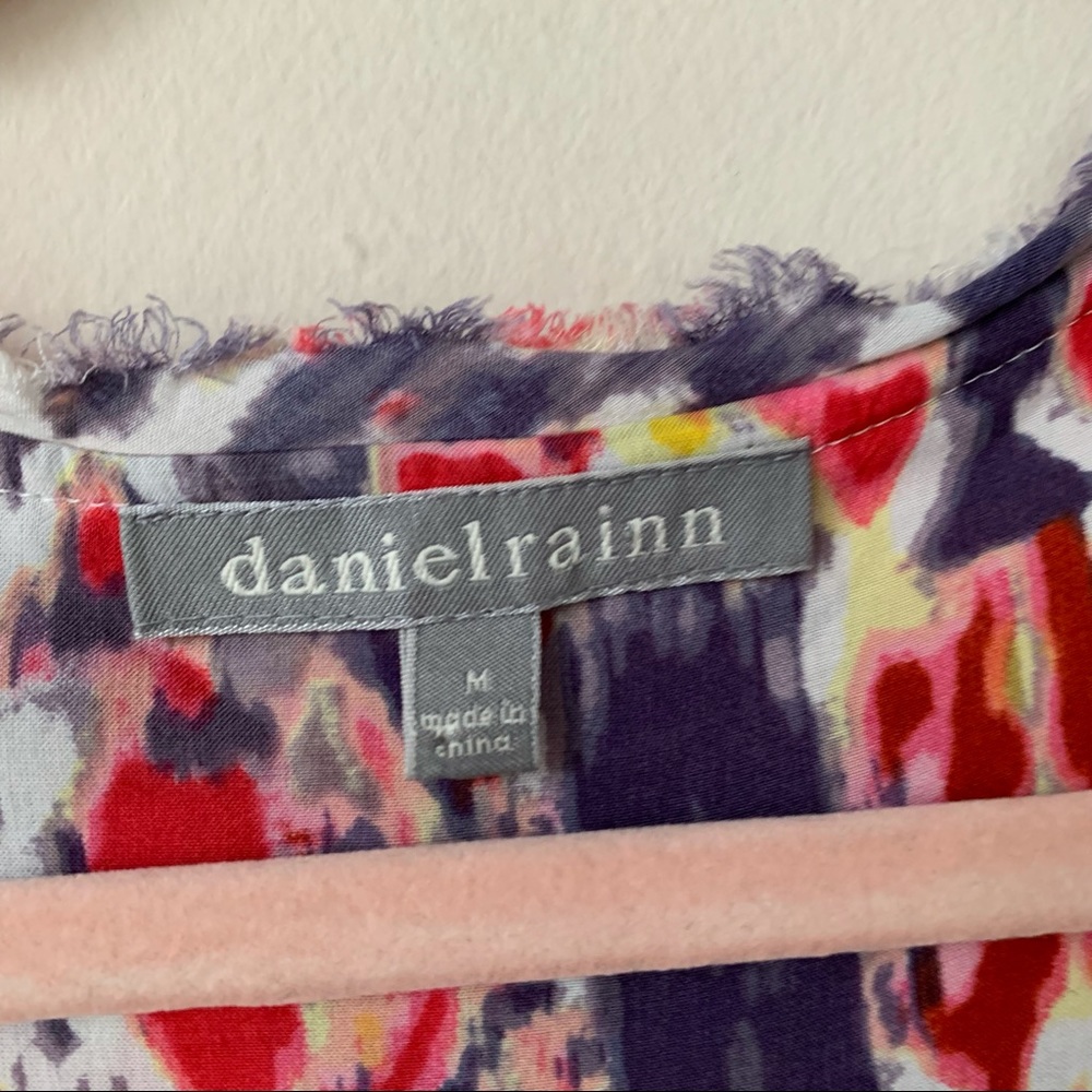 Daniel Rainn Multicolor Button Front Blouse Boho … - image 3